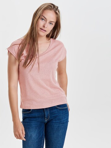 ONLY Shirt 'ONLSilvery' in Roze: voorkant