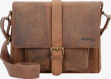 Greenland Nature Crossbody Bag 'Montenegro' in Brown: front