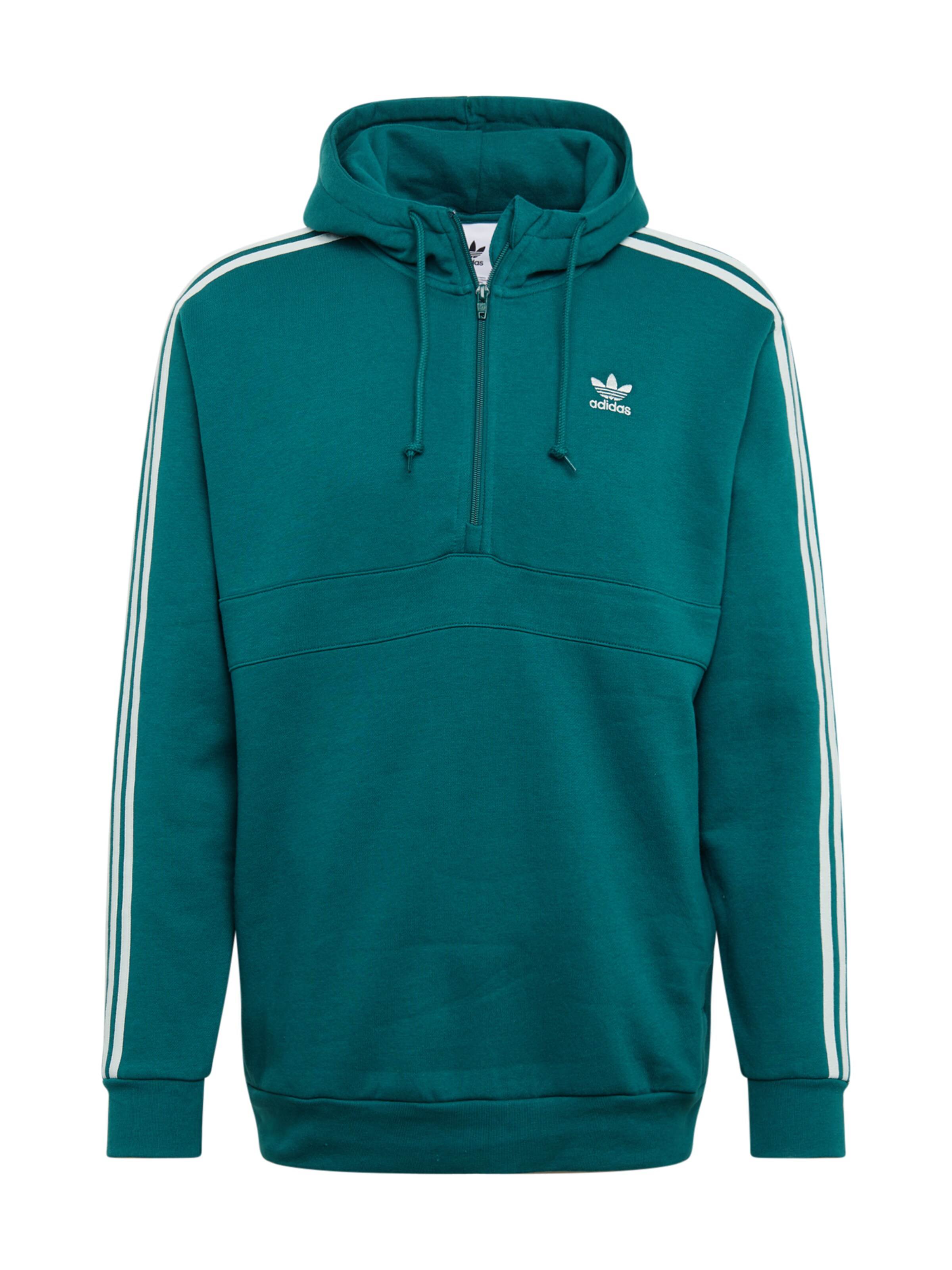 ADIDAS ORIGINALS - Sweatshirt '3-Stripes' in de kleur Donkergroen