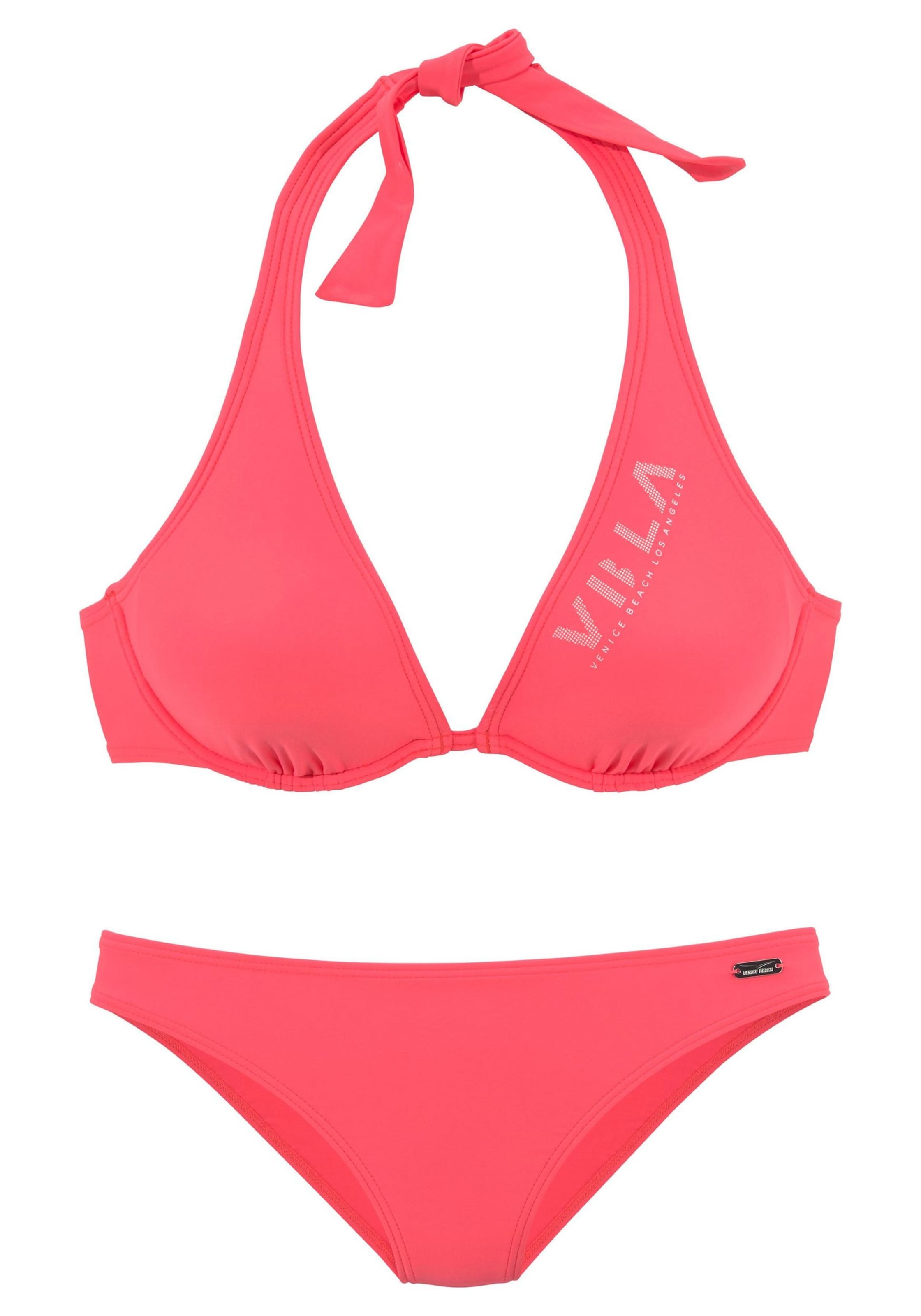 Triangle Bikini VENICE BEACH en rose : devant