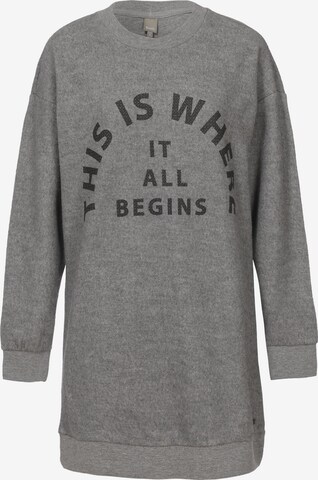 BENCH Sweatshirt 'Arrangement' in Grau: predná strana