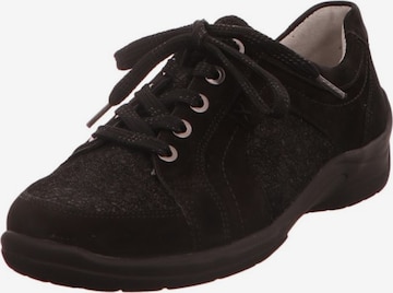 WALDLÄUFER Athletic Lace-Up Shoes in Black: front