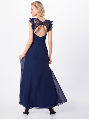 Robe de soirée SWING en bleu : derrière