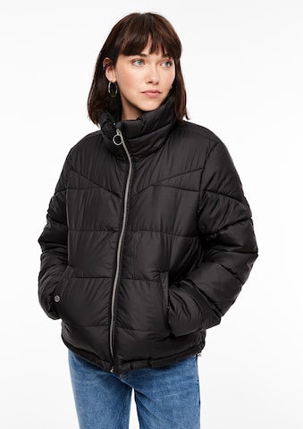 QS Winter Jacket in Black: front