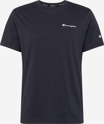 T-Shirt Champion Authentic Athletic Apparel en bleu : devant