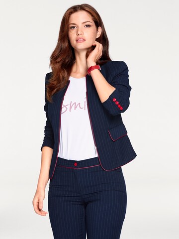 Blazer heine en bleu : devant