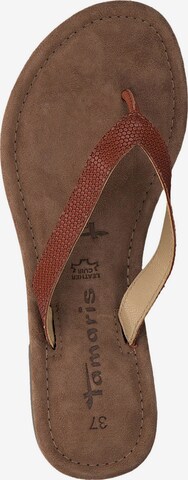 TAMARIS - Sandalias de dedo en marrón