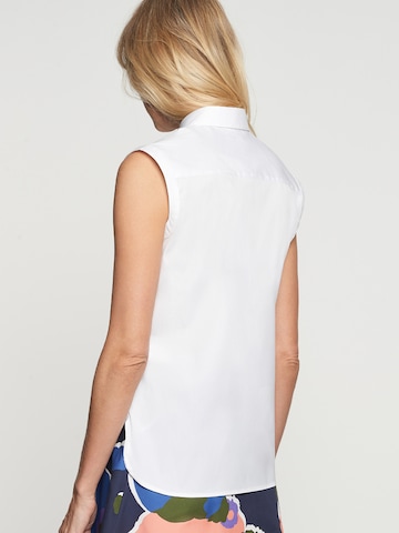 Bluză 'Schwarze Rose' de la SEIDENSTICKER pe alb: spate