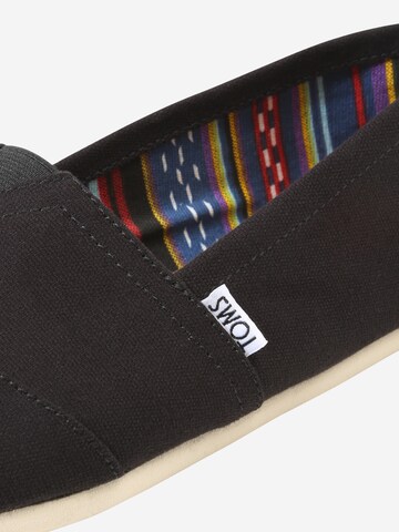 TOMS Canvas-Slipper 'ALPARGATA' in Schwarz