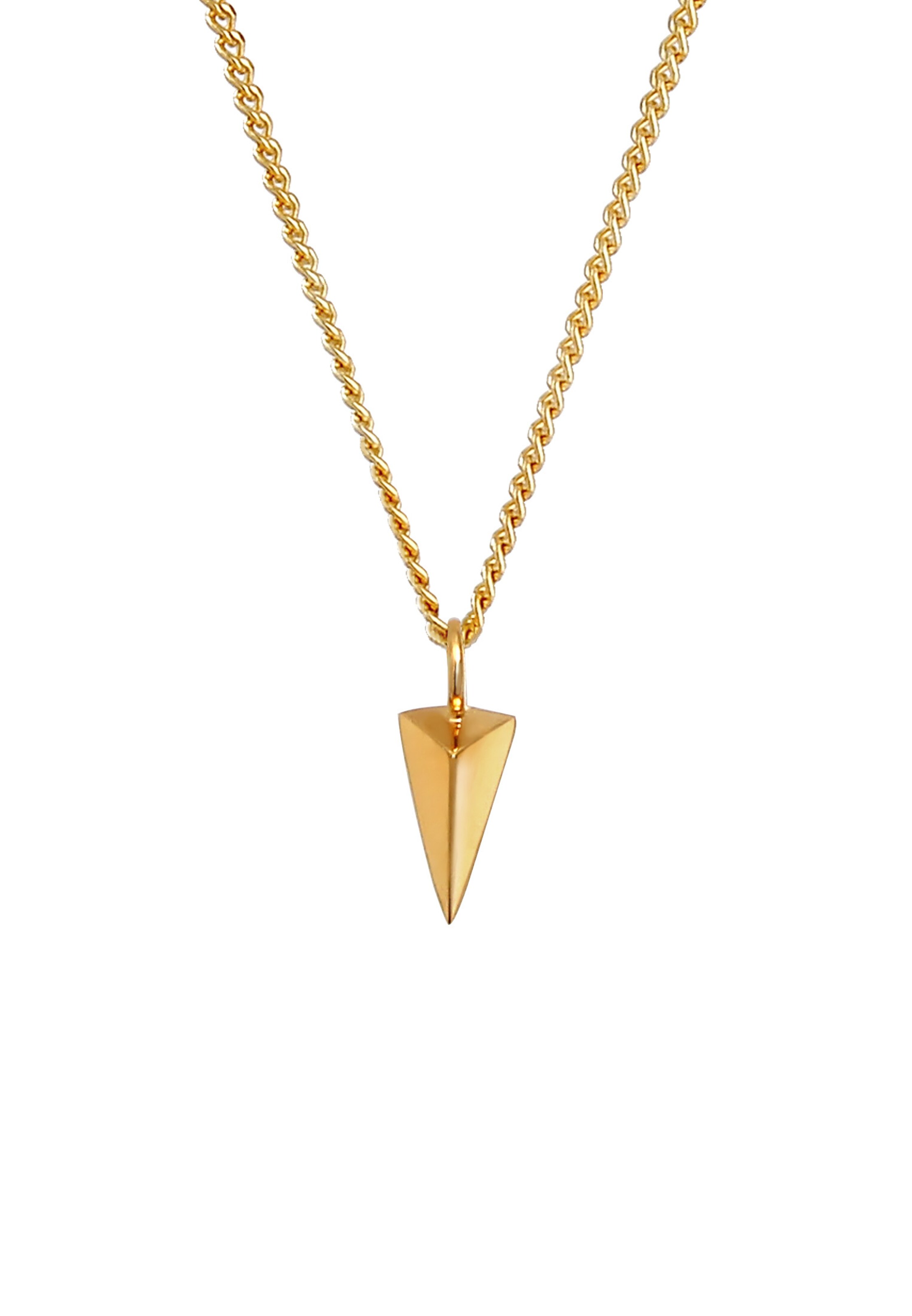 ELLI Halskette Dreieck, Geo in Gold: Vorderseite
