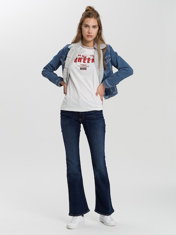 CROSS JEANS Flared Jeans 'Faye' in Blau