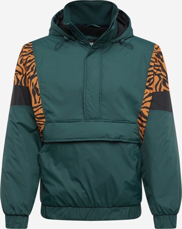 Urban Classics Between-Season Jacket in Green: front