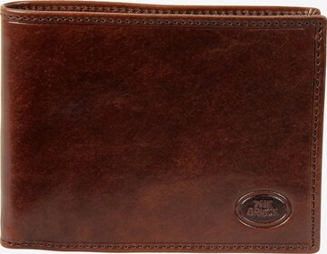 The Bridge Wallet in Brown: front