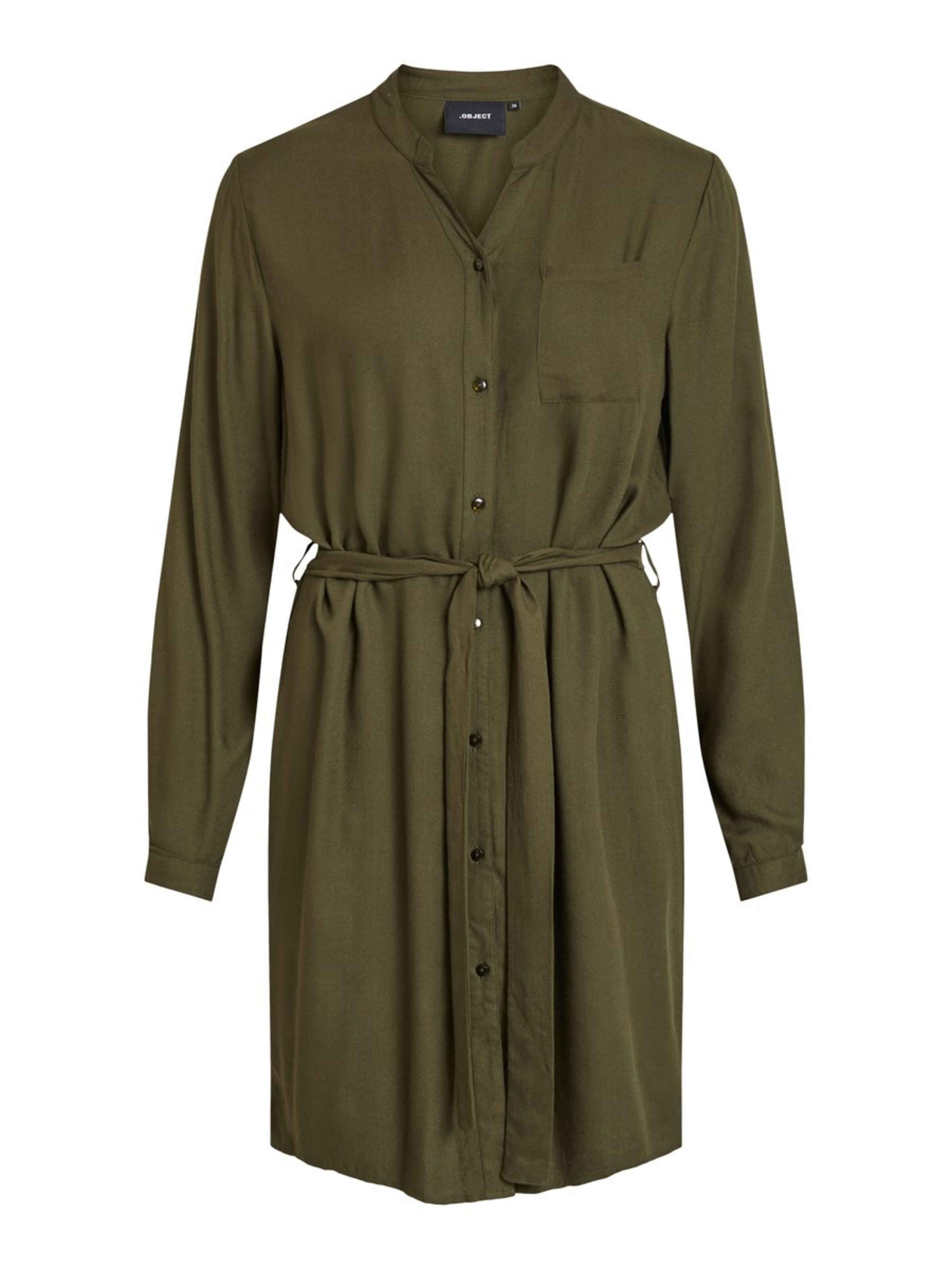 OBJECT - Blusenkleid in oliv