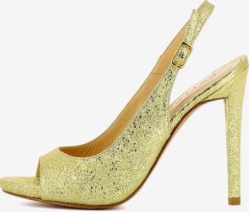 EVITA Slingback Pumps in Gold