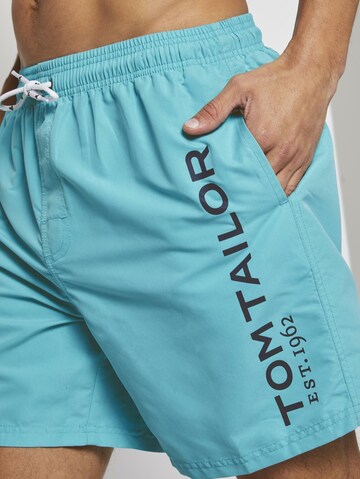 TOM TAILOR Kratke kopalne hlače 'Jeremy' | modra barva