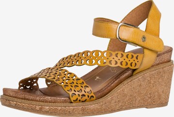 TAMARIS Strap Sandals in Yellow: front