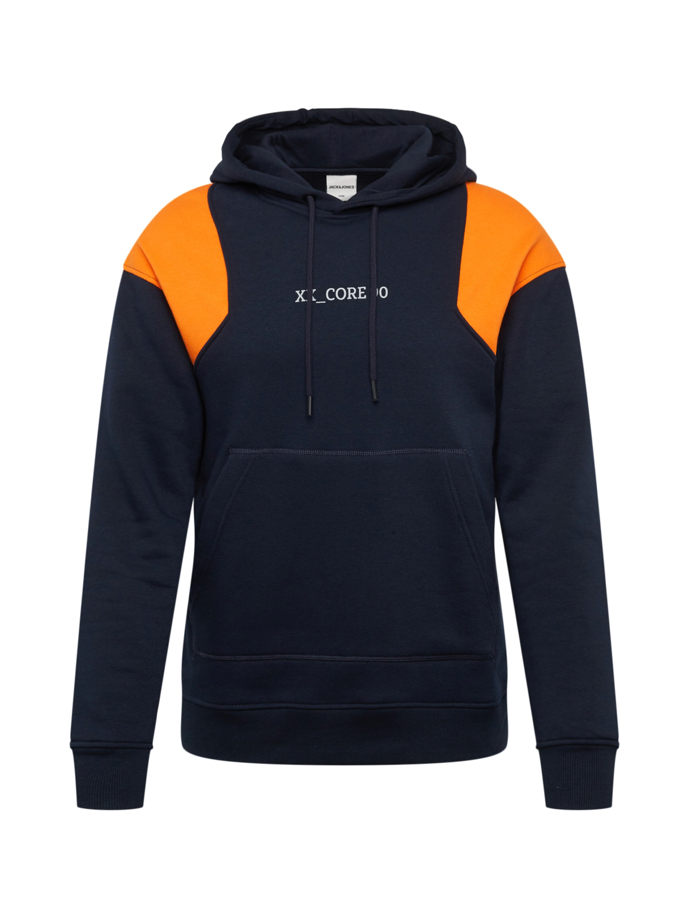 JACK & JONES - Sweatshirt 'JCOBLOKS SWEAT HOOD' in de kleur Donkerblauw