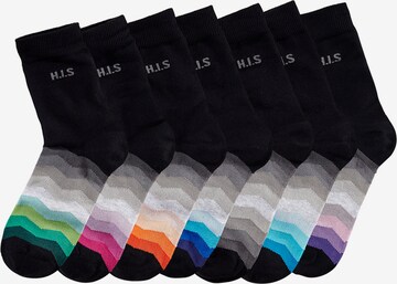 H.I.S Socks in Black: front