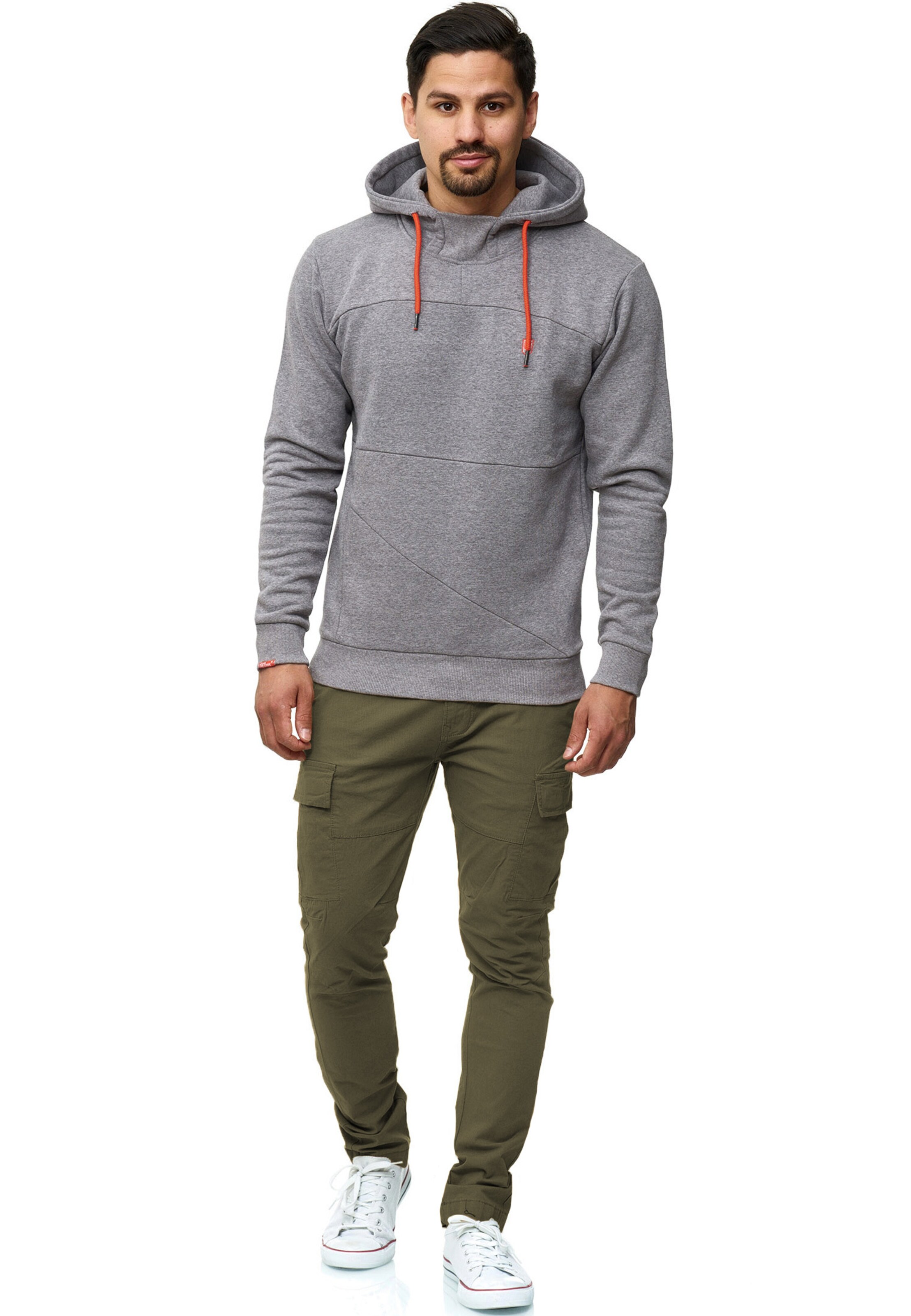 INDICODE JEANS Slimfit Cargohose 'Mathews ' in Grün