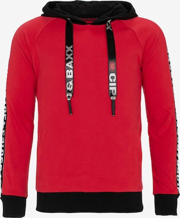 CIPO & BAXX Sweatshirt 'CL307' in Rood: voorkant