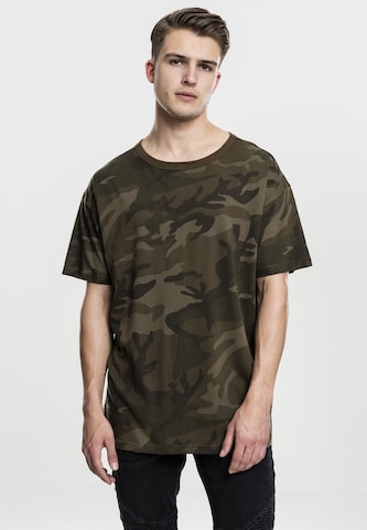 Urban Classics Shirt in Groen: voorkant