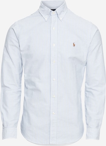 Coupe slim Chemise Polo Ralph Lauren en bleu : devant