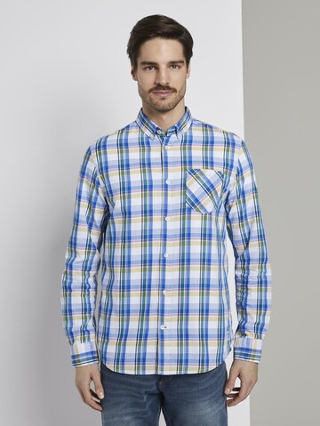 Coupe regular Chemise TOM TAILOR en mélange de couleurs : devant