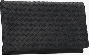 ABRO Clutch 'Piuma Weaving' in Black