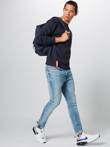 Sweat-shirt ALPHA INDUSTRIES en bleu