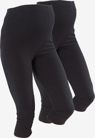 Neun Monate Skinny Umstandsleggings in Schwarz: predná strana