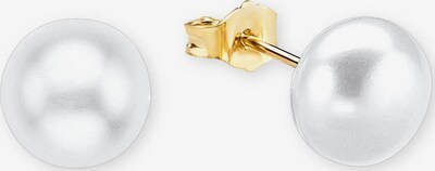 AMOR Perlenohrringe in gold / weiß, Produktansicht