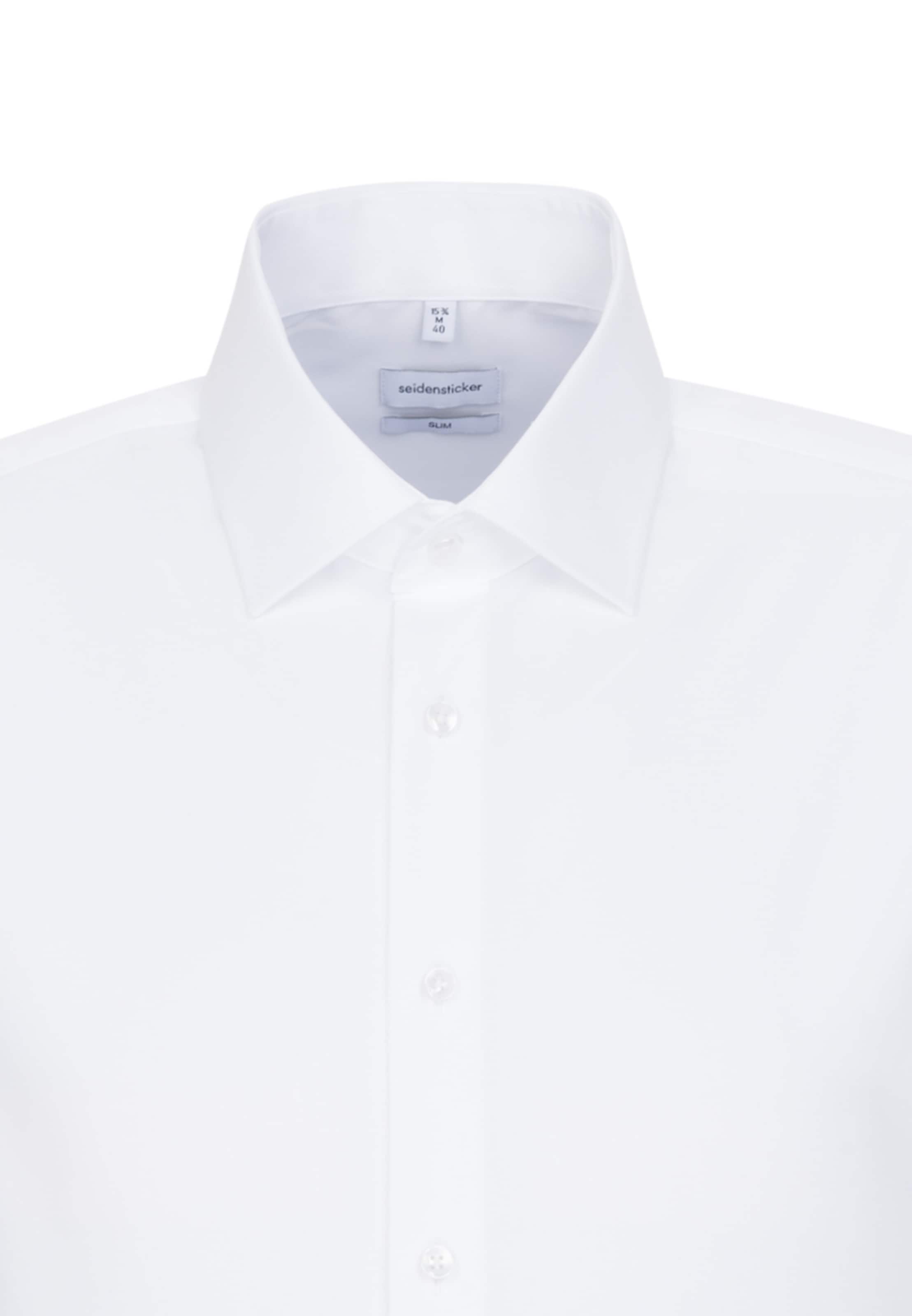 Coupe slim Chemise business ' Slim ' SEIDENSTICKER en blanc