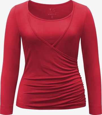 CURARE Yogawear Sportshirt in Rot: predná strana