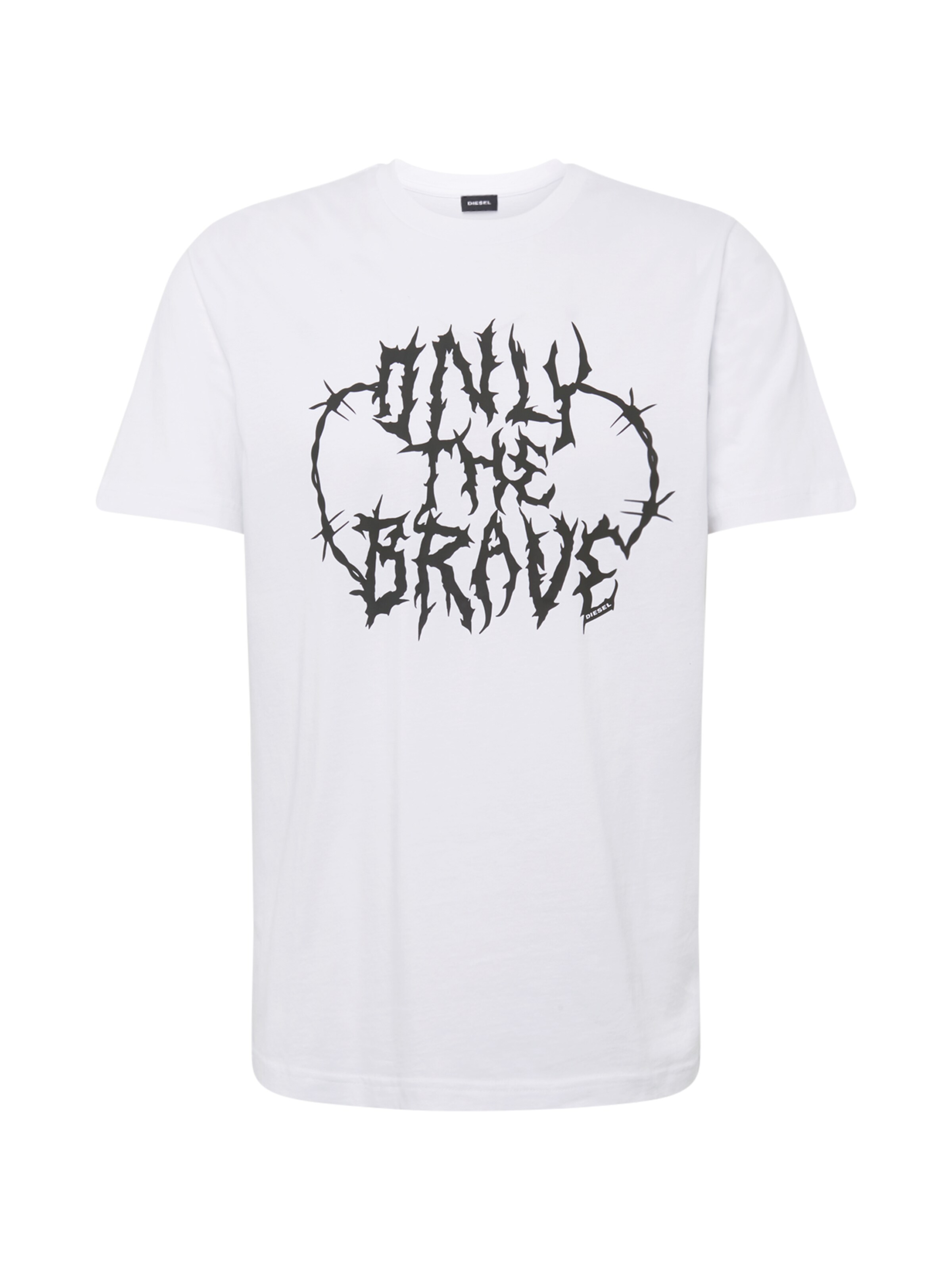 DIESEL - Shirt 'T-JUST-B23' in de kleur Wit