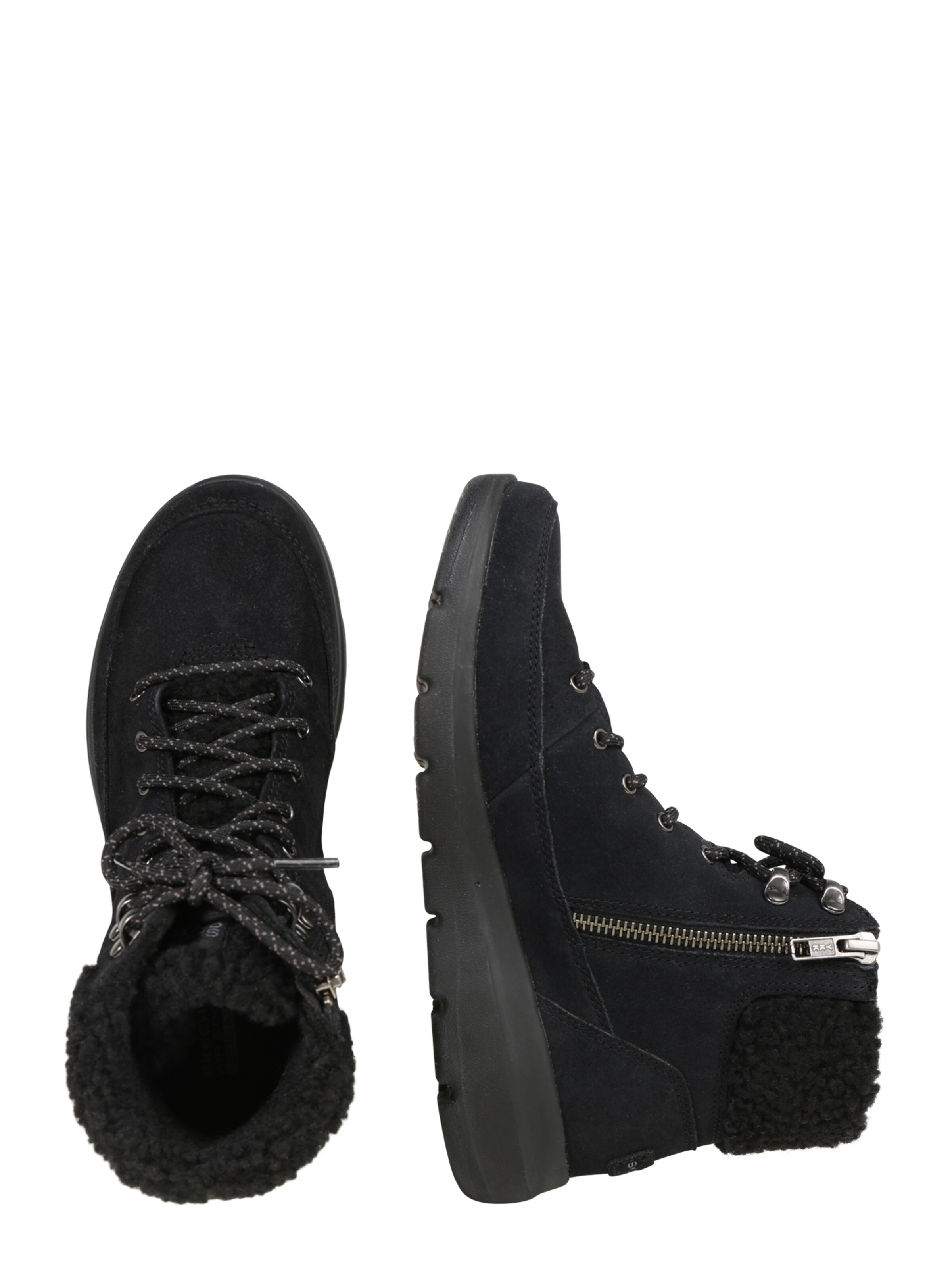 SKECHERS Schnürstiefelette in Schwarz: Seite