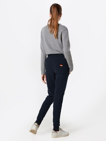 Effilé Pantalon Superdry en bleu : derrière