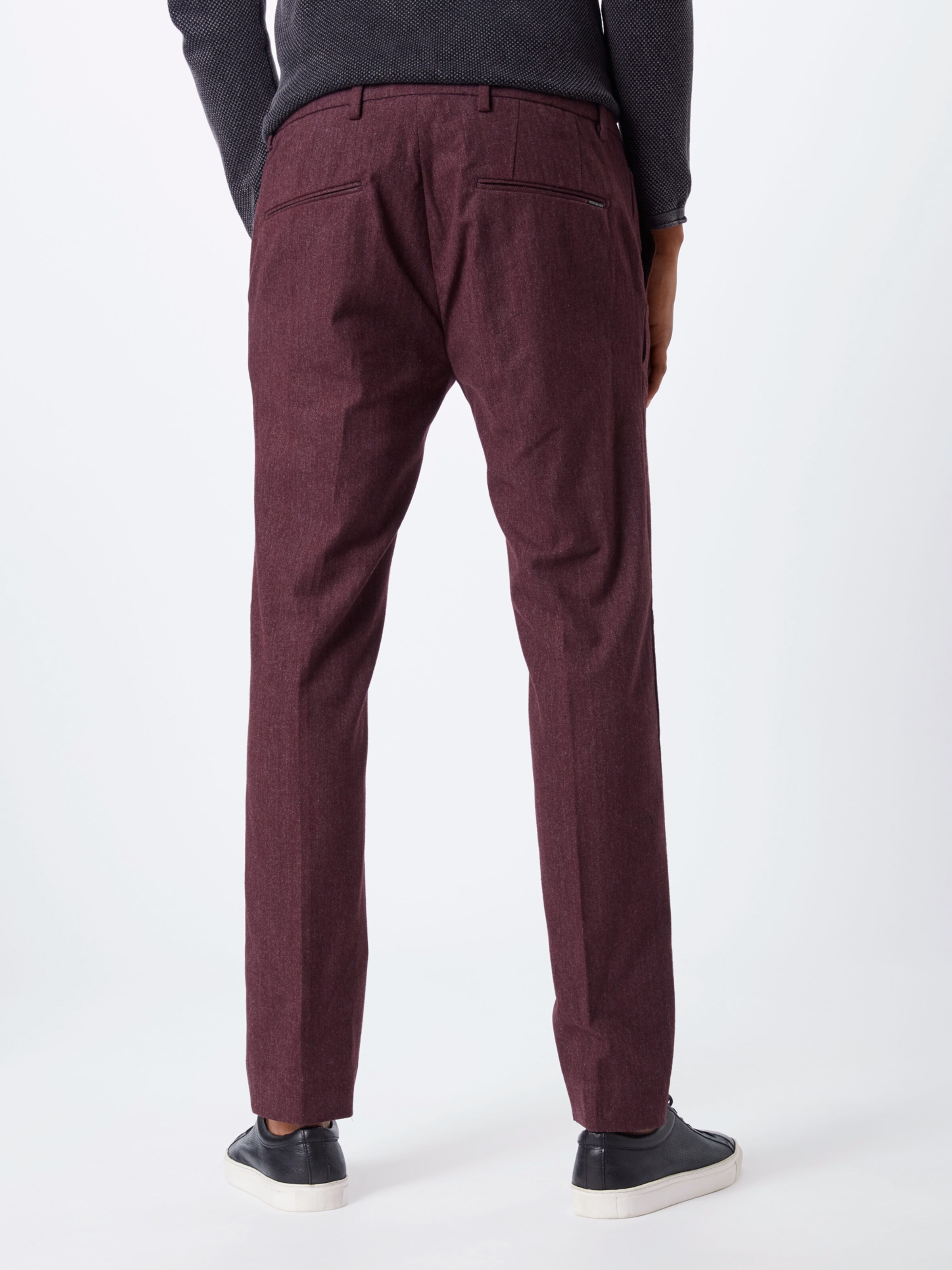 SCOTCH & SODA Chino 'STUART' in de kleur Bordeaux: Achteraanzicht