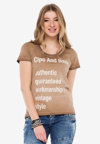 CIPO & BAXX Shirt in Brown: front