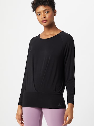 melns CURARE Yogawear Sporta krekls: no priekšpuses