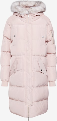 Superdry Wintermantel in Roze: voorkant