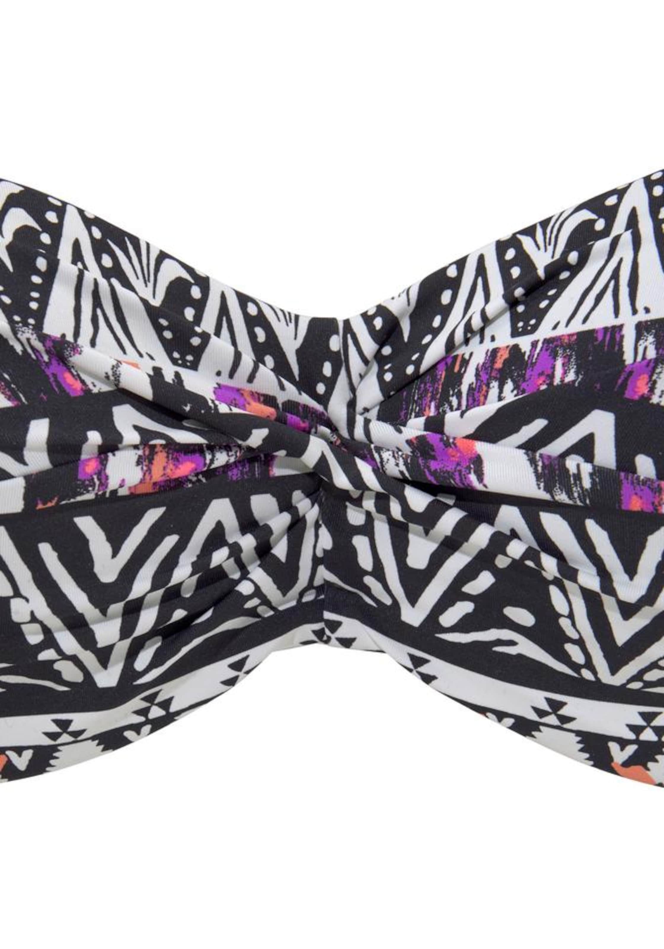 LASCANA Balconette Bikini Top 'Yuca' in Black