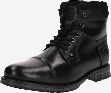 Dockers by Gerli Veterboots 'Worker' in Zwart: voorkant