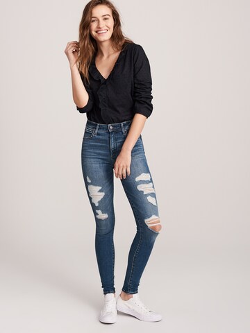Abercrombie & Fitch Skinny Džíny 'DEST SIMONE' – modrá