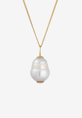 ELLI PREMIUM Halskette Organic, Perlenkette in Gold