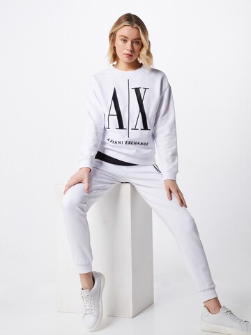 ARMANI EXCHANGE Collegepaita '8NYM02' värissä valkoinen