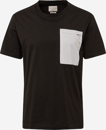 T-Shirt GUESS en noir : devant