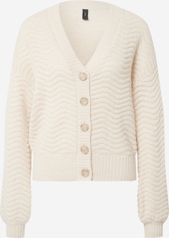 Y.A.S Knit Cardigan 'Betricia' in Beige: front