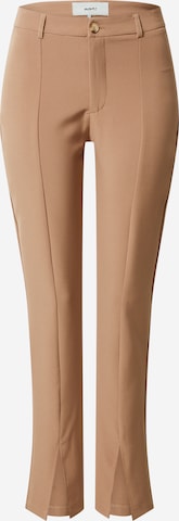 Moves Regular Trousers with creases 'luni 1457' in Beige: front