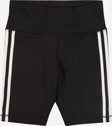 ADIDAS PERFORMANCE Regular Workout Pants in Black: front